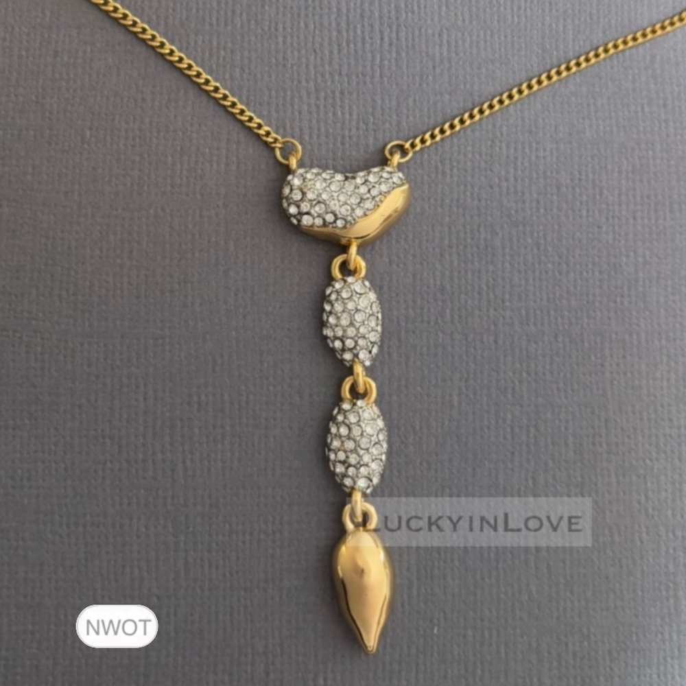 ALEXIS BITTAR • Solanales Crystal Pebble Chandelier Drop Necklace